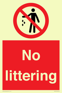No littering